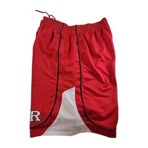 COLOSSEUM ATHLETICS RUTGERS SCARLET KNIGHTS  Basketball Shorts Size XL RED  LOGO